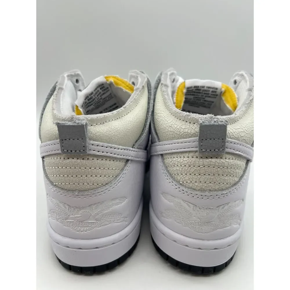 Nike SB Dunk High Antihero Skateboards Shoes White HM5837-100 Men 7.5/Women 9